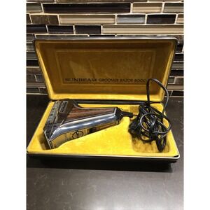 Vintage Sunbeam Groomer Razor 8000 W/ Original‎ Cord & Case WORKS GREAT